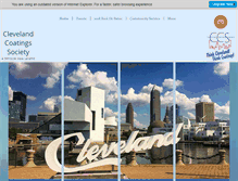 Tablet Screenshot of clevelandcoatingssociety.org